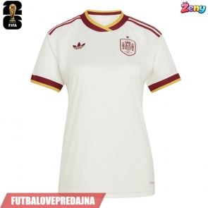 Lacne Ženy Futbalové dres Španielsko MS 2026 Krátky Rukáv - Preč